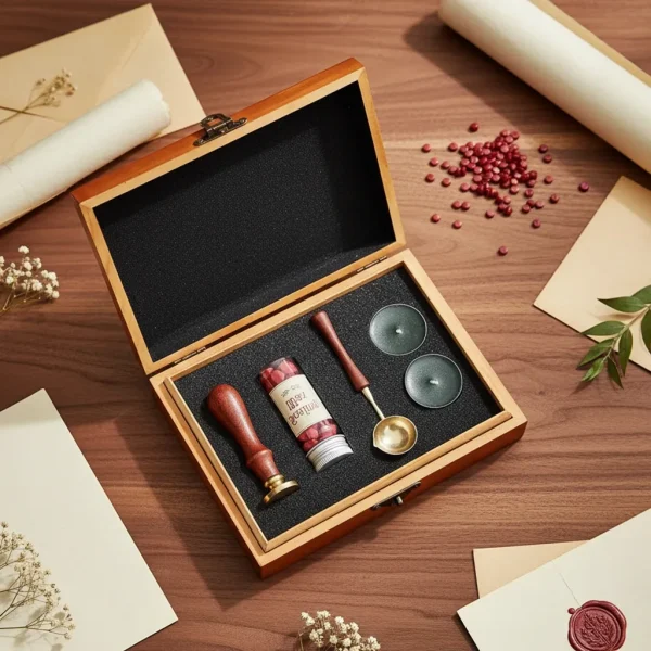 ست مهر و موم طرح اختصاصی برای هدیه و بسته بندی